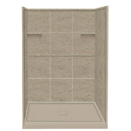Transolid 34 X 48 75 Solid Surface Alcove Shower Kit Available This On Opens A Dialog That Displays Additional Images For Product With The Option To Zoom In Or Out