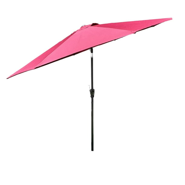 Sombrilla Plegable Para Exterior Jardin Playa Manivela 2.7m azul marino