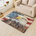 thumbnail image 2 of 2x3 Rug, Bald Eagle Rug & Home Decor - Front Door Mat Indoor Entrance, American Flag Rugs for Entryway, Washable Non Slip Soft Low Pile Small Area Rug, Patriotic Carpet & Room Decorations Y-&224, 2 of 7