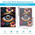 thumbnail image 3 of Floral Eye Diamond Painting Kit, 5D Full Drill DIY Art, Colorful Flower Eye Wall Decor for Home, 3 of 6