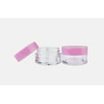 thumbnail image 3 of 5G/5ML High Quality Leak-Proof Plastic Clear Cosmetic Sample Jars with Pink Lids, 3 of 6