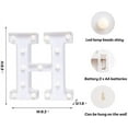 thumbnail image 3 of LED Letter Lights Sign Letters Light Up Letters Sign for Night Light Wedding Birthday Party Battery Powered Christmas Lamp Home Bar, 3 of 8