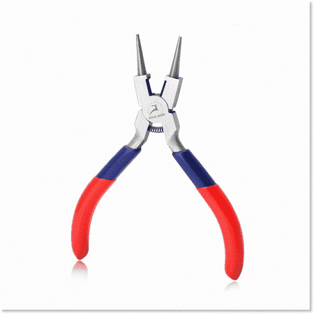 

Micro Round Nose Pliers with Cutter - Jewelry Making Tools Set of 4 - Miniature Pliers for Wire Wrapping Beading and Repair