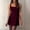 Wine, variant on Blmnix Woman Dress Slip Dress Sexy Dresses Short Dress Dress Blue Sleeveless Mini Square Neckline Wrinkle-Resistant Casual Dresses for Women Summer,XXL
