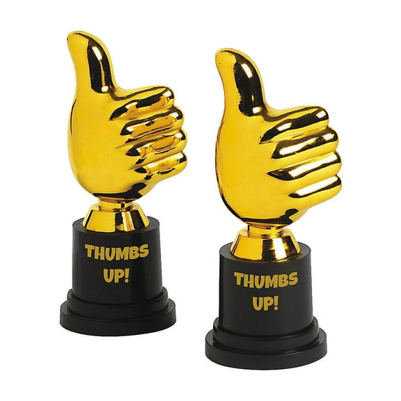 Thumbs Up Award Trophies - Stationery - 12 Pieces