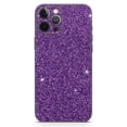 thumbnail image 2 of DesignSkinz Sparkling Purple Ultra Metallic Glitter Full-Body Skin Decal Wrap Cover for iPhone 15 Pro, 2 of 9