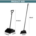 thumbnail image 4 of SB Broom with Dustpan Combo Set for Office, Indoor&Outdoor Sweeping,Broom and Dustpan Set,Large Size and Stiff Broom Dust pan with Long Handle,Stand Up Broom and Dustpan,Rectangular, Angular, 4 of 7