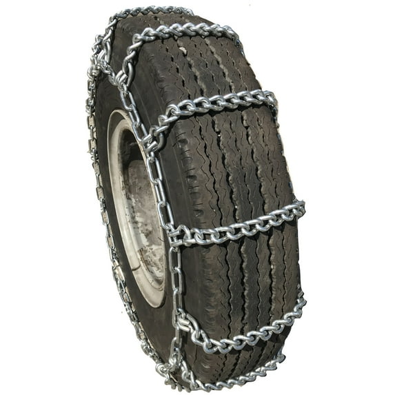 Tirechain 275/80R22.5, 275/80 22.5 Boron Alloy Boron Alloy Extra Heavy Duty Mud Tire Chains Set Of 2
