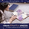 thumbnail image 3 of Diario de puntos Bullet String & Space Cuaderno estrellas con cuadrícula Papel 170 GSM Encuadernado a mano 5,75 x 8,75, 3 of 3