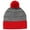 True Red, variant on Top Headwear Heather Pom Pom Beanie - True Red