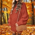 thumbnail image 4 of Women's Thick Knitted Cropped Sweater, 4 of 9