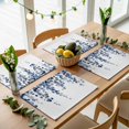 thumbnail image 5 of Watercolor Blue Leaves Placemats Set of 6 Eucalyptus Leaf Place Mats Table Mats Kitchen Dining Home Outdoor Party Table Decoration, 5 of 9