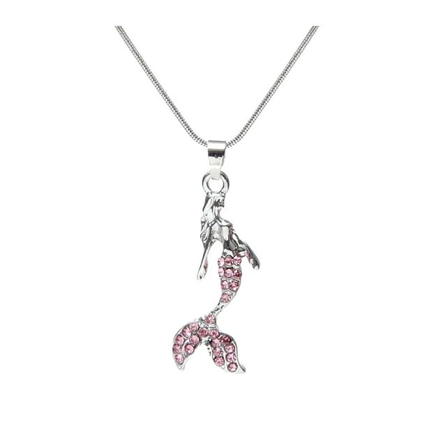 Collar para mujer, joyería para mujer, joyería para mujer, collar con colgante de sirena del océano, joyería, collar, joyería, regalo, joyería para mujer