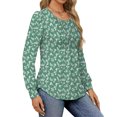 thumbnail image 4 of Fantaslook Pleated Blouses for Women Dressy Casual Long Sleeve Shirts Fall Tunic Tops, 4 of 9