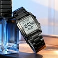 thumbnail image 5 of Fashion Men's Digital Analog Watches Square Face Sport Casual Dual Display Multifunctional Wristwatch for Men with Alarm Waterproof LED Luminous, 5 of 8