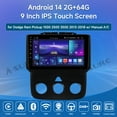 thumbnail image 2 of 9" Android 14 Car Radio Stereo for Dodge Ram 1500 2500 3500 2013-2018 Manual A/C, 2+64GB Wireless CarPlay GPS Navi WiFi Bluetooth DSP RDS SWC, 2 of 15