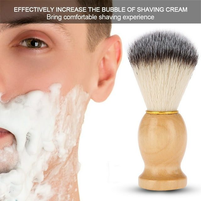Fosa Shaving Brush Men, Soft Synthetic Hair Shaving Brush, For Travel Use Home Use Salon Use