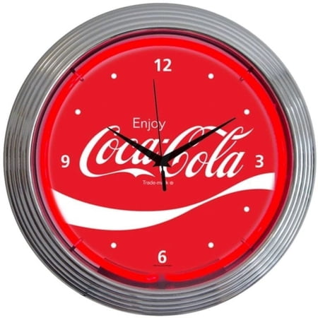 COCA-COLA WAVE NEON CLOCK – 8CCWAV
