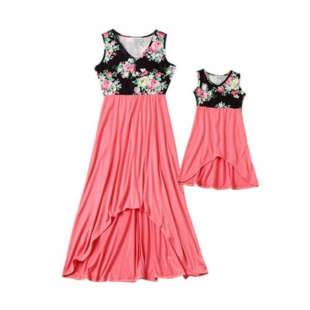 

Retap Mother And Me Daughter Dresses Outfits Sleeveless Long Dress Mom And Daughter Dress Girls Matching Family Clothes