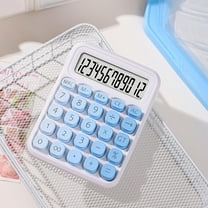 sruoe Desktop Calculator, 12 Digit, Scientific Calculators, Mechanical Switch Calculator, Large Display and Keys Button Basic Calculators, Portable Financial Calculator for S-Chool, Office