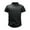 Black, variant on WREESH Men's Slim Fitting Casual Turtleneck Mock Neck T-Shirt Short Sleeve Summer Pullover Top with Waffle Texture Tops Black