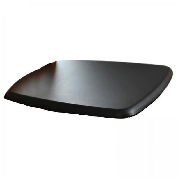 Protector de Muebles de Cubierta de Asiento de Silla de Color Sólido para Comedor de Hotel Negro 2 piezas