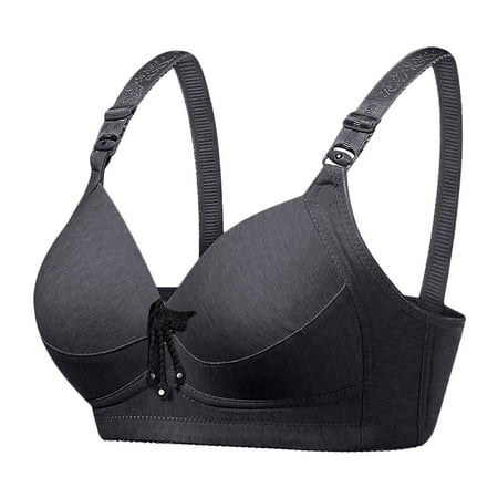 

Simplmasygenix Clearance Lace Bras for Women Summer Fall Plus Size Women s Plus Size Bra Casual Sexy Front Button Shaping Cup Shoulder Strap Underwire Bra Plus Size Extra-Elastic Wirefree