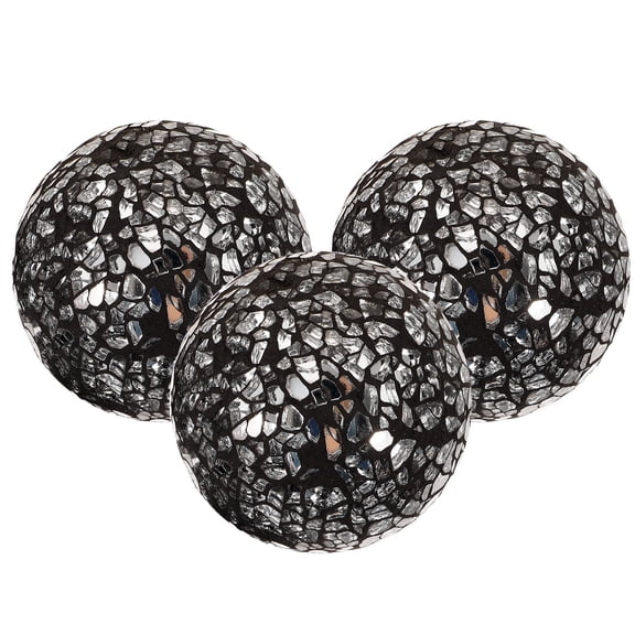 ELAYARD Living Room Accessories Mosaic Sphere Balls Foams Black 3Pcs