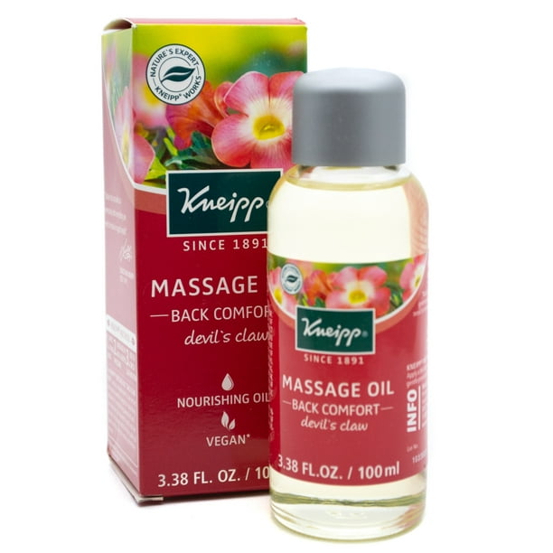 Kneipp Kneipp Devil`s Claw Back Comfort Massage Oil, 3.38 Fl Oz