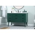 thumbnail image 2 of Elegant Lighting Vf41048m-Bs Boise 48" Free Standing Single Basin Vanity Set - Green, 2 of 8