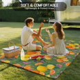 thumbnail image 4 of Orange Lemons Outdoor Rug for Patio/Deck/Porch, Non-Slip Large Area Rug 4 x 6 Ft, Summer Botanical Elegant Pastoral Watercolor Indoor Outdoor Rugs Washable Area Rugs, Camping Rug Carpet Runner, 4 of 8