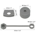 thumbnail image 2 of Uxcell Silicone Spill Stopper Accessories for Straw Cup 2.0 40oz/ 30oz, Grey Set of 12, 2 of 6