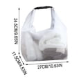 thumbnail image 3 of Mesh Shower Caddy Bag Portable Quick Dry For Bathroom And Beach Use, Travel Toiletry Bag With Adjustable Buckle Handle Strap, Hanging Organizer For Gym Swimming And Camping Trips, 3 of 6