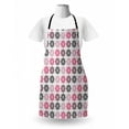 thumbnail image 3 of Abstract Apron, Repeating Modern Simplistic Floral Motifs on Muted Tone Background Print, Unisex Kitchen Bib with Adjustable Neck for Cooking Gardening, Adult Size, White and Multicolor, by Ambesonne, 3 of 4