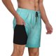 thumbnail image 2 of Fotbe Blue And Turquoise Traje de Baño para Hombre – Shorts de Natación de Secado Rápido con Forro y Bolsillos-Medium, 2 of 6