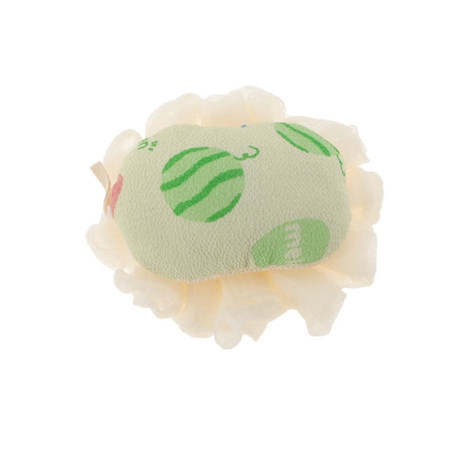 1 Pc Fruit Bath Sponge Body Scrubber for Bathroom Green