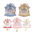 thumbnail image 2 of Reloj de pared oscilante Kawaii Sanrio Cinnamoroll My Melody Hello Kitty, colgante de decoración de habitación, lindo reloj de dibujos animados, regalo de cumpleaños, 2 of 4