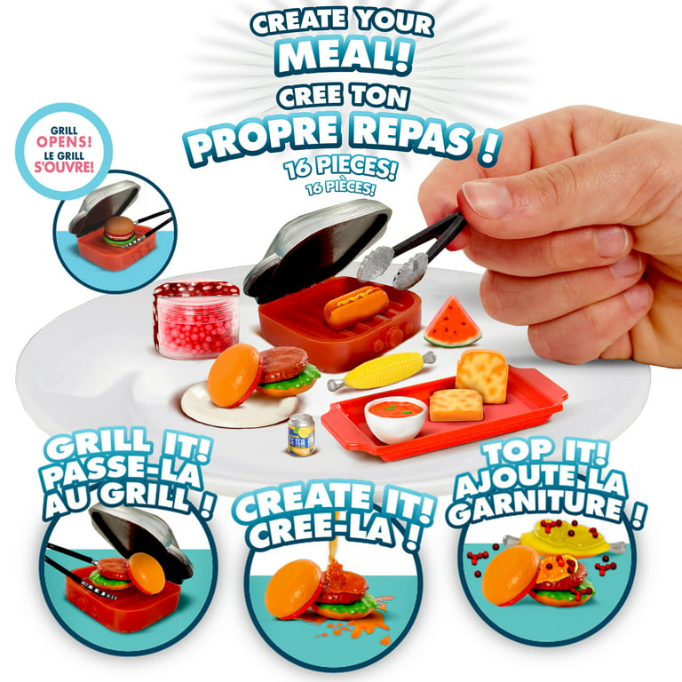 Totally Tiny Cook N' Serve Food Sets, Grillin & Chillin, Kids Toys