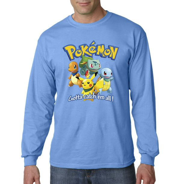 Allwitty 1118 Unisex Long Sleeve T Shirt Pokemon Go Gotta Catch Em