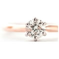 thumbnail image 4 of Galaxy Gold 14K Solid Gold 0.40 Carat Natural Diamond Solitaire Ring for Women - Rose Gold Fine Jewelry, 4 of 4