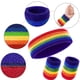 thumbnail image 4 of Moisture Wicking 2 Wristbands and 1 Headband, Breathable Athletic Sweat Bands for Sports, Costumes & Cosplay, Matching Bands, 4 of 5