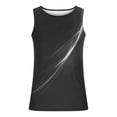 thumbnail image 3 of Qertyioot Gilet d'Été Ample pour Hommes, Imprimé Sport, Col Rond, Mode Décontractée, 3 of 4