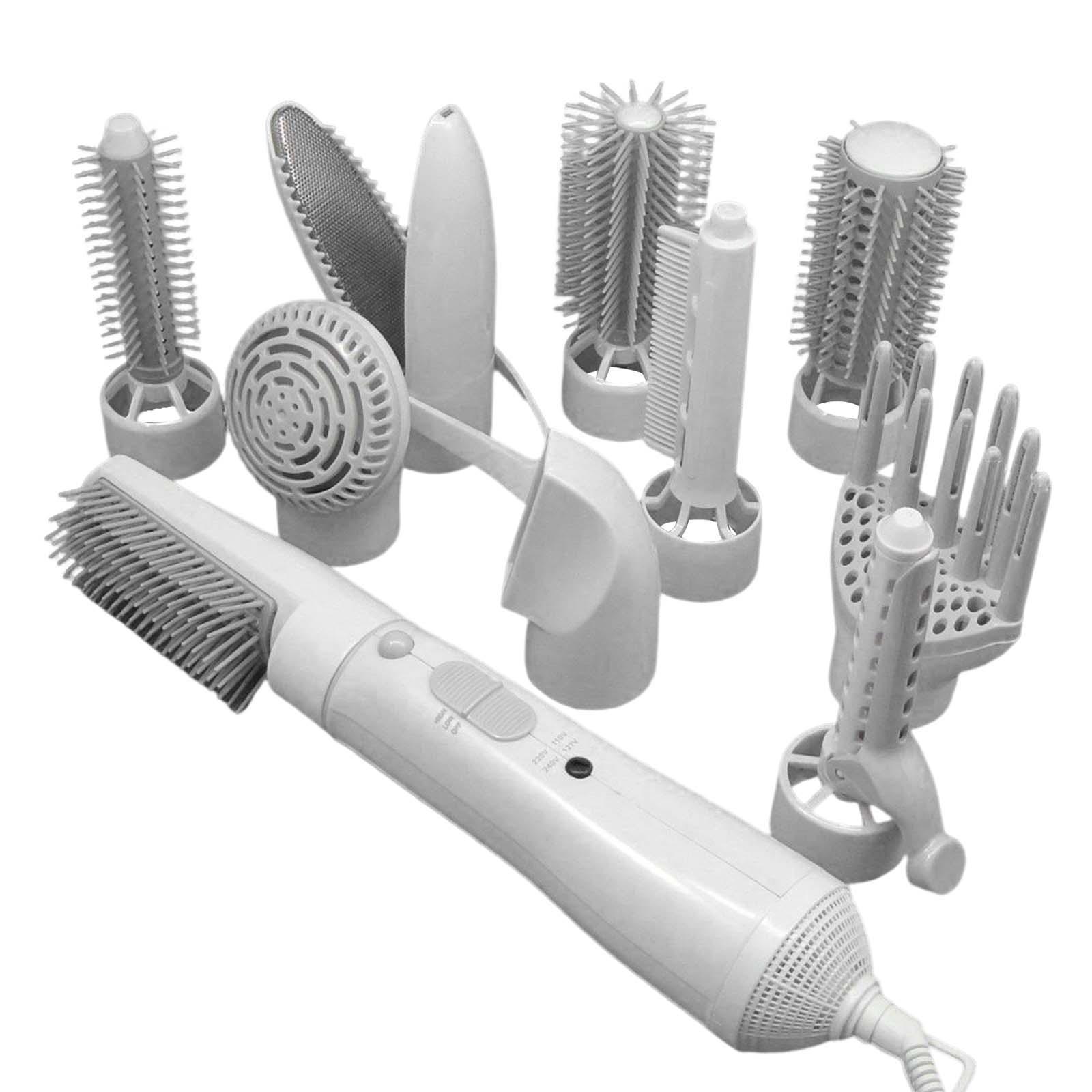 Hot Air Brush Dryer Curling Styler Brush with 10 Brush Attachments