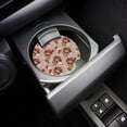 thumbnail image 3 of RYLABLUE Skull with Roses Flower Pink Set of 6 Car Coaster for Drinks, Absorbent Ceramic Stone Coasters Cup Mat with Cork Base for Home Kitchen Room Coffee Table Bar Decor, 3 of 5