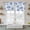 Blue, variant on Blue Watercolor Floral Tier Curtains 36 Inch Length, Spring Flower Abstract Art Cafe Short Curtains for Bathroom Over Sink, Small Kitchen Curtain Light Filtering Tiered Drapes 2 Panels 27.5"Wx36"L