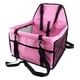 thumbnail image 1 of Asiento de coche plegable para mascotas, transportador de coche para gatos con correa de seguridad y bolsillo de almacenamiento con cremallera con 2 barras de soporte, perro pequeño portátil Adepaton FLD-2594, 1 of 1