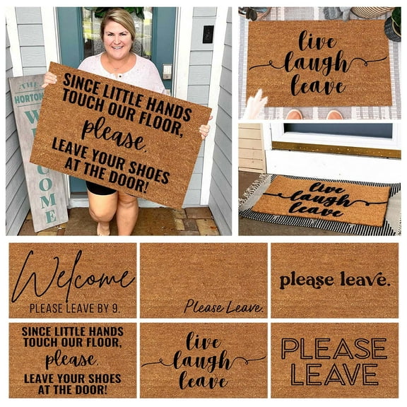 1Pc Carpet Funny Doormat Funny Welcome Mat Please Leave Doormat Gift Doormats for Gift for New Home Carpet