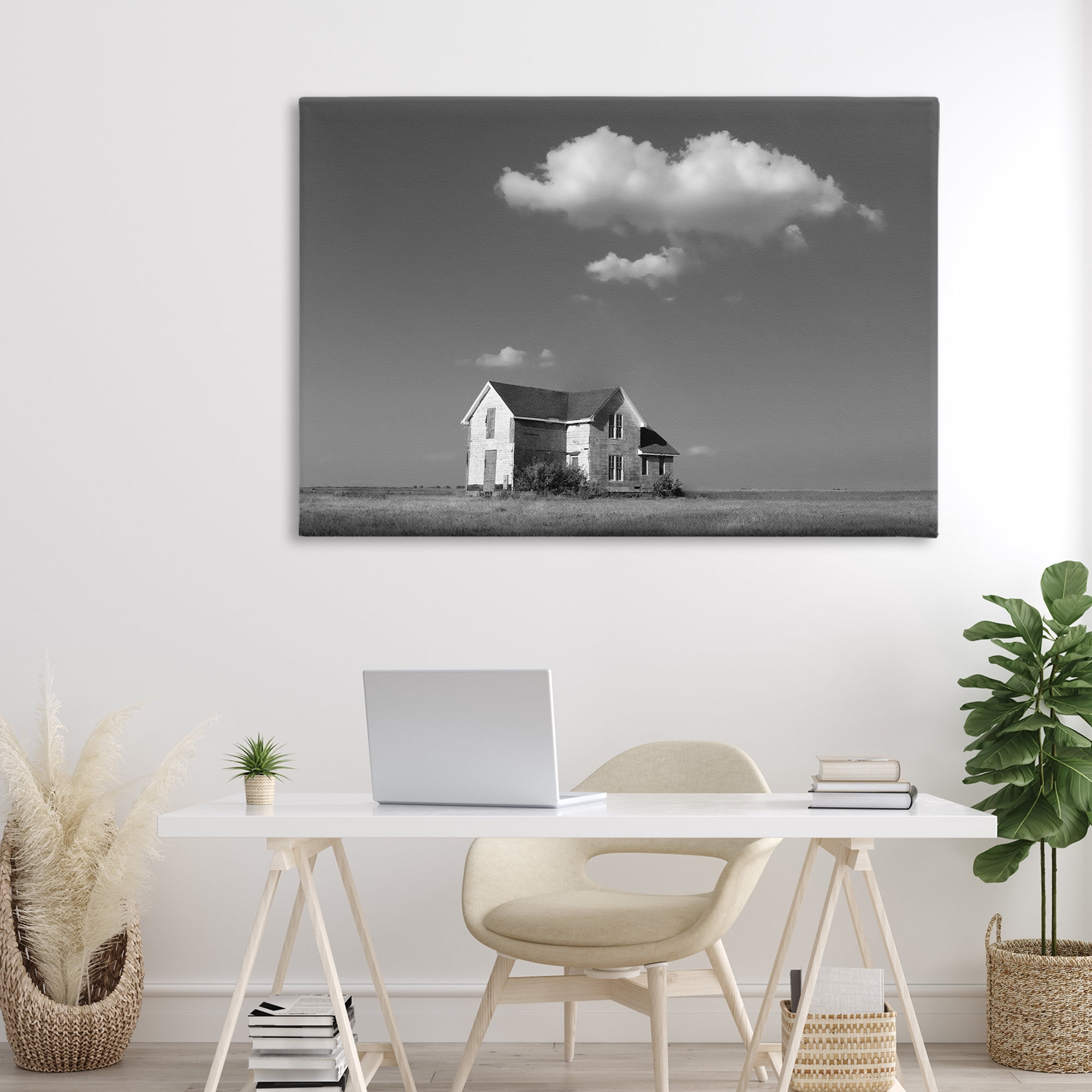 Stupell Industries Solitary Erstwhile Cottage Canvas Wall Art, design by Steve Toole