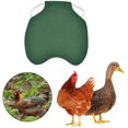 thumbnail image 1 of Delantal de pollo con una sola correa/chaleco de silla Protección de ala de pato de gallina Chaquetas de pollo estándar Delantales de gallina Accesorios para el cuidado de aves de corral 5 piezas-Verde ER, 1 of 5