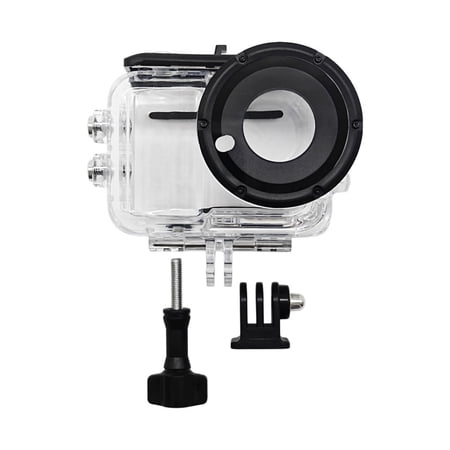 50M Waterproof Housing for GO Ultra Thumb Cameras With Opticals Glass Lens Sliding Lock Includes Mount Adapters